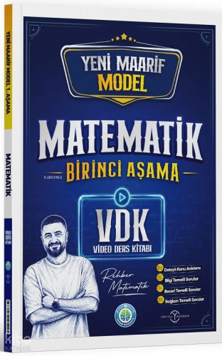 Rehber Matematik YKS TYT Matematik Maarif Model Video Ders Kitabı 1. Aşama