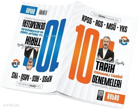 Retro Yayıncılık 2026 KPSS MEB AGS MSÜ YKS Osmanlı Tarihi İnkılap Tarihi 10+10 Deneme