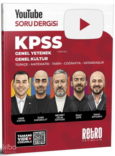 Retro Yayıncılık KPSS Genel Kültür Genel Yetenek Youtube Soru Dergisi