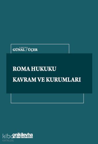 Roma Hukuku Kavram ve Kurumları