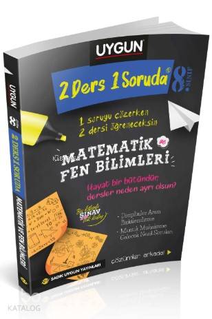Sadık Uygun Yayınları 8. Sınıf Matematik ve Fen Bilimleri 2 Ders 1 Soruda Sadık Uygun