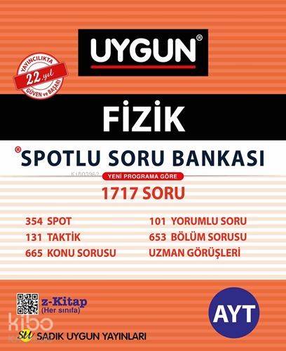 Sadık Uygun Yayınları AYT Fizik Spotlu Soru Bankası Sadık Uygun