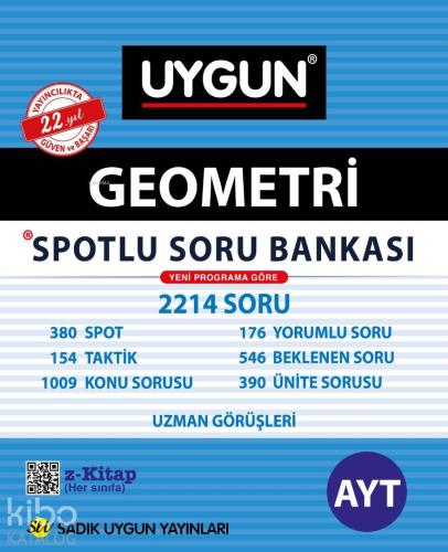Sadık Uygun Yayınları AYT Geometri Spotlu Soru Bankası Sadık Uygun