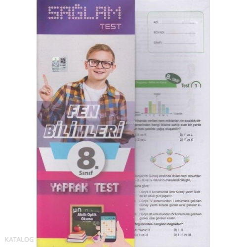 Sağlam Yaprak Test - Fen Bilimleri - 8