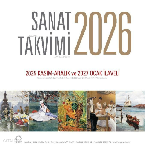Sanat Takvimi 2026 Duvar Takvimi