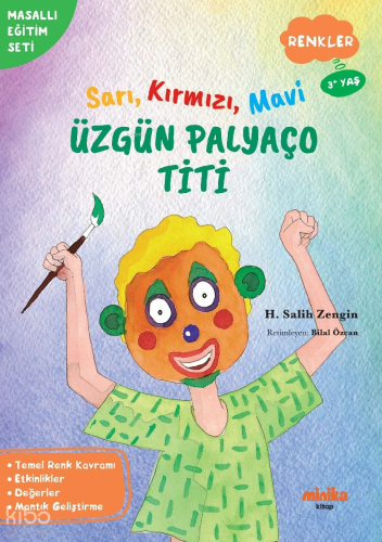 Sarı, Kırmızı, Mavi Üzgün Palyaço Titi