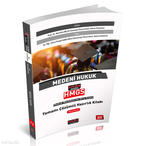 Savaş Akademi HMGS Medeni Hukuk Tamamı Çözümlü Hazırlık Kitabı