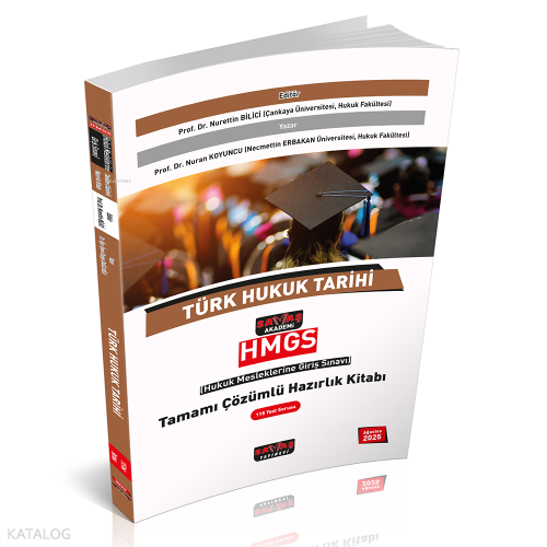 Savaş Akademi HMGS Türk Hukuk Tarihi Tamamı Çözümlü Hazırlık Kitabı | 