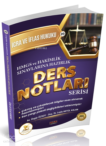 Savaş Yayınevi 2026 HMGS Hakimlik HUKAL İcra ve İflas Hukuku Ders Notları