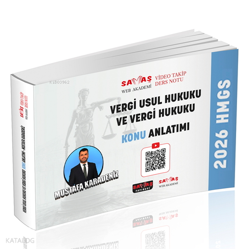 Savaş Yayınevi 2026 HMGS Vergi Usul Hukuku ve Vergi Hukuku Konu Anlatımı