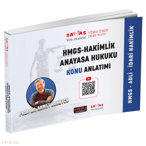 Savaş Yayınevi Adli-İdari Hakimlik HMGS Anayasa Hukuku Konu Anlatımı
