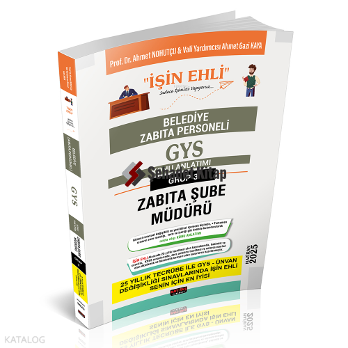 Savaş Yayınevi GYS Belediye Zabıta Personeli Konu Anlatımı Grup 3 Zabıta Şube Müdürü