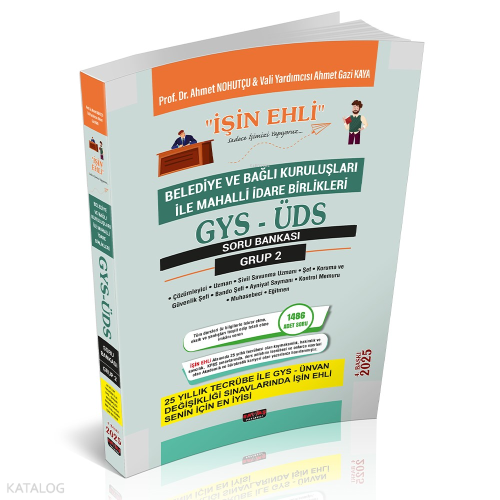 Savaş Yayınevi GYS-ÜDS Belediye ve Bağlı Kuruluşları Mahalli İdare Birlikleri Personeli Grup 2 Soru Bankası