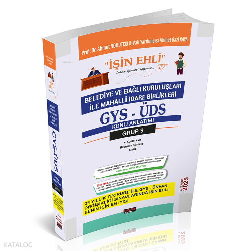 Savaş Yayınevi GYS-ÜDS Belediye ve Bağlı Kuruluşları Mahalli İdare Birlikleri Personeli Grup 3 Konu Anlatımı