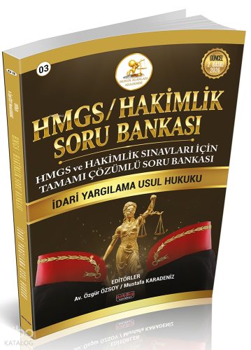Savaş Yayınevi HMGS-Hakimlik Soru Bankası İdari Yargılama Hukuku | Kol
