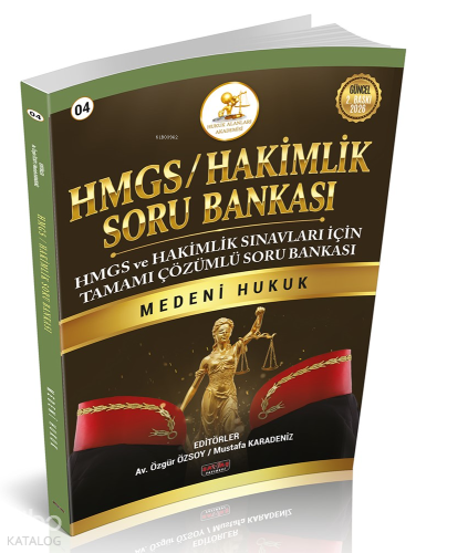 Savaş Yayınevi HMGS-Hakimlik Soru Bankası Medeni Hukuk | Kolektif | Sa