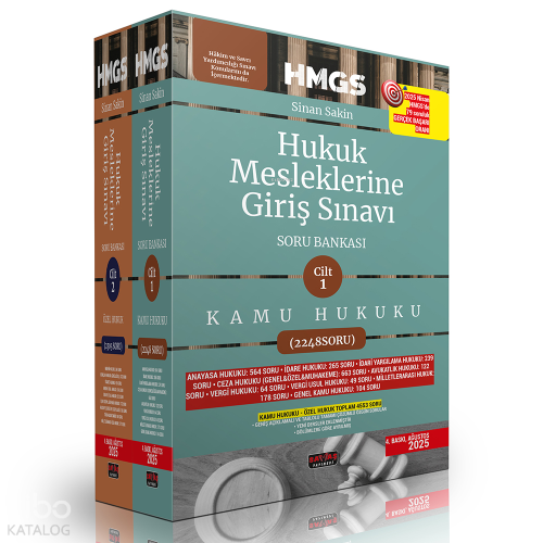 Savaş Yayınevi HMGS Hukuk Mesleklerine Giriş Sınavı Soru Bankası 2025 (2 Cilt)