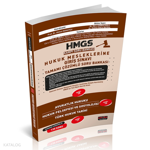 Savaş Yayınevi HMGS Kampı Avukatlık Hukuku, Hukuk Felsefesi ve Sosyolo