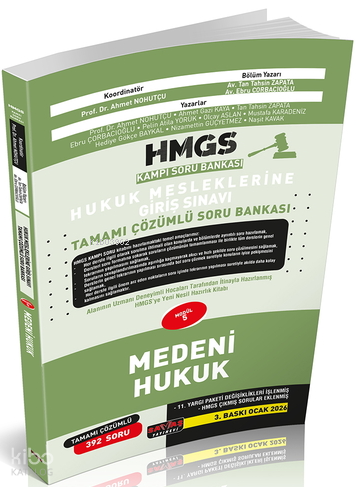 Savaş Yayınevi HMGS Kampı Medeni Hukuk Soru Bankası