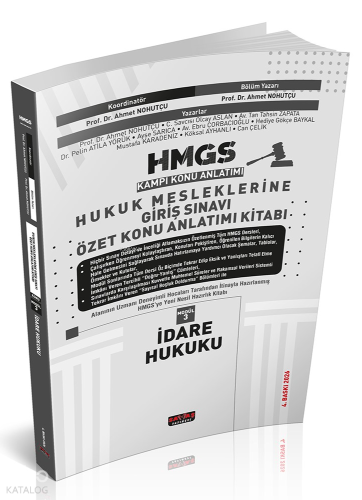 Savaş Yayınevi HMGS Özet Konu Anlatımı İdare Hukuku | Ahmet Nohutçu | 