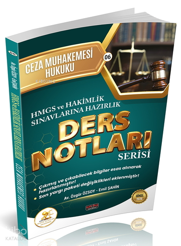Savaş Yayınevi HUKAL HMGS - Hakimlik Ceza Muhakemesi Hukuku Ders Notları