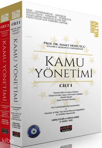 Savaş Yayınevi Kamu Yönetimi Konu Anlatımı | Ahmet Nohutçu | Savaş Yay