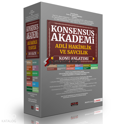 Savaş Yayınevi Konsensus Akademi Adli Hakimlik ve Savcılık Konu Anlatı