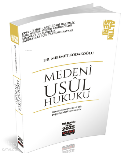 Savaş Yayınevi Medeni Usul Hukuku Konu Anlatımı