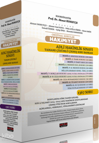 Savaş Yayınevi Orijinal Sorular Hakimiyet Adli Hakimlik Sınavı Çıkmış 