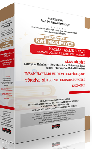Savaş Yayınevi Orijinal Sorular KAS HAKİMİYET Kaymakamlık Sınavı Çıkmış Soru Bankası Seti