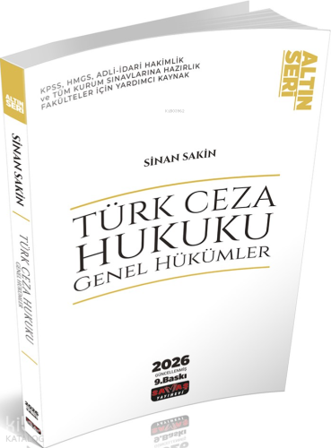Savaş Yayınevi Türk Ceza Hukuku Genel Hükümler Konu Anlatımı | Sinan S