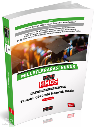 Savaş Yayınları 2025 HMGS Milletlerarası Hukuk Tamamı Çözümlü Hazırlık Kitabı