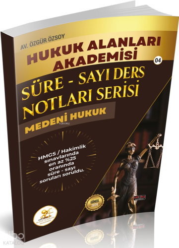 Savaş Yayınları 2026 HUKAL HMGS Hakimlik Medeni Hukuk Süre Sayı Ders Notları