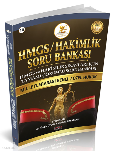 Savaş Yayınları HMGS-Hakimlik Soru Bankası Milletlerarası Genel ve Öze