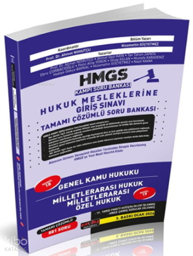 Savaş Yayınları HMGS Kampı Genel Kamu Hukuku Milletlerarası Hukuk Soru