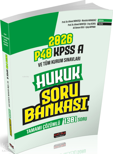Savaş Yayınları P48 KPSS A Grubu Hukuk Tamamı Çözümlü Soru Bankası | H