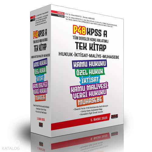Savaş Yayınları P48 KPSS A Grubu Tüm Dersler Konu Anlatımlı Tek Kitap