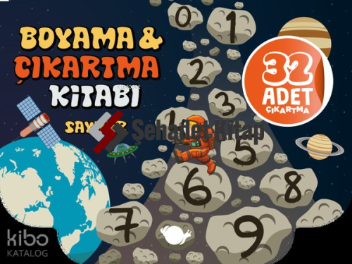 Sayılar - Boyama & Çıkartma Kitabı - 32 Adet Çıkartma