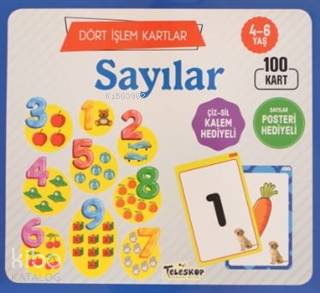 Sayılar / Dört İşlem Kartlar 4-6 Yaş