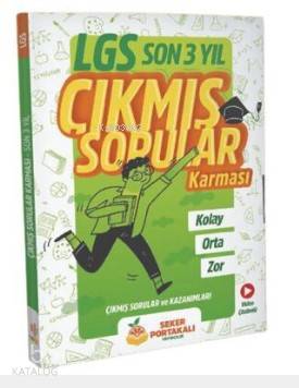 Şeker Portakalı Yayıncılık 8.Sınıf LGS Son 3 Yıl Çıkmış Sorular Karması