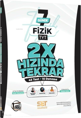 Set Yayınları TYT Fizik Ders Platosu 7 Günde 2X Hızında Tekrar