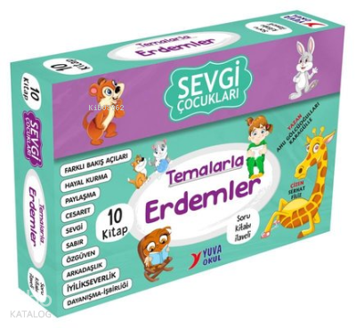 Sevgi Çocukları Temalarla Erdemler Seti - 10 Kitap Takım - 2-3. Sınıflar İçin