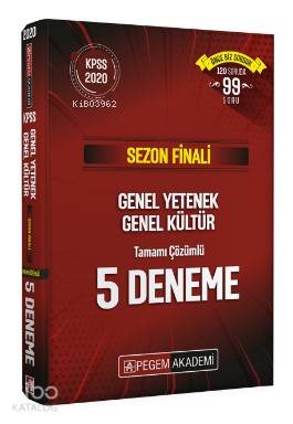 Sezon Finali GYGK Tamamı Çözümlü 5 Deneme | Kolektif | Pegem Akademi Y