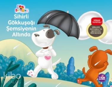 Sihirli Gökkuşağı Şemsiyenin Altında; Hikaye Boyama ve Aktivite Bir Arada