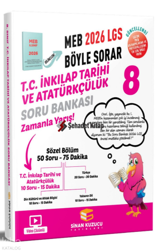 Sinan Kuzucu Yayınları 8. Sınıf 2026 Lgs Meb Böyle Sorar T.C. İnkilap 