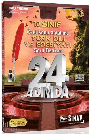 Sınav Dergisi Yayınları 10. Sınıf Türk Dili ve Edebiyatı 24 Adımda Öze