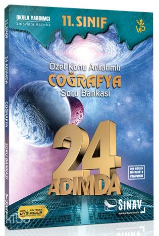Sınav Dergisi Yayınları 11. Sınıf Coğrafya 24 Adımda Özel Konu Anlatım