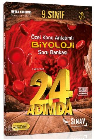 Sınav Dergisi Yayınları 9. Sınıf Biyoloji 24 Adımda Özel Konu Anlatımlı Soru Bankası Sınav Dergisi 