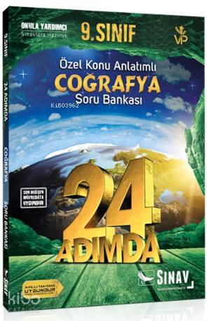 Sınav Dergisi Yayınları 9. Sınıf Coğrafya 24 Adımda Özel Konu Anlatımlı Soru Bankası Sınav Dergisi 