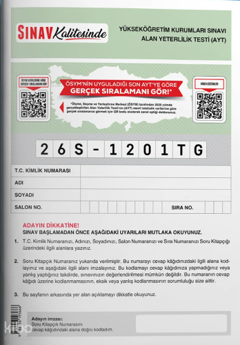 Sınav Kalitesinde AYT Deneme: ÖSYM Verilerine Göre Gerçek Sıralamanı G